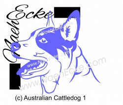 Aufkleber Australian Cattledog 1