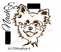 Aufkleber Chihuahua 04