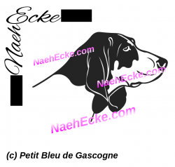 Sticker French blue gascogne Running Dog 1 