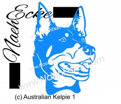 Aufkleber Australian Kelpie 1