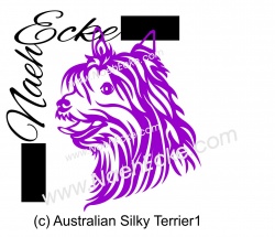 Aufkleber Australian Silky Terrier 1