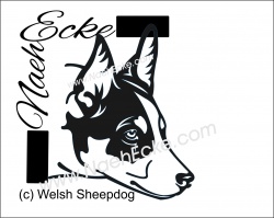 Aufkleber Welsh Sheepdog