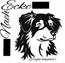 Aufkleber Englischer Shepherd 1  (copy)