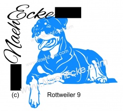 Aufkleber Rottweiler 09