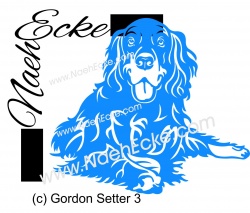 Aufkleber Gordon Setter 3