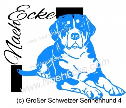 Aufkleber grosser Schweizer Sennenhund 4