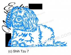 Aufkleber Shih Tzu 7