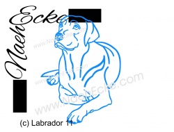 Aufkleber Labrador 11