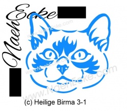 Aufkleber Heilige Birma 3-1