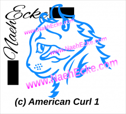 Aufkleber American Curl 1