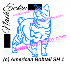 Aufkleber American Bobtail 1 Shorthair