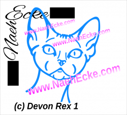 Aufkleber Devon Rex 1