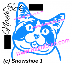 Aufkleber Snowshoe