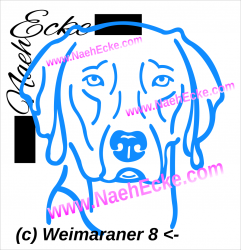 Aufkleber Weimaraner 8