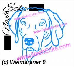 Aufkleber Weimaraner 9