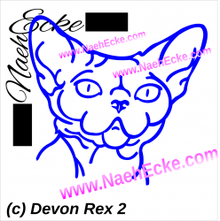 Aufkleber Devon Rex 12