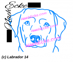 Aufkleber Labrador 14