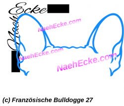 Aufkleber Französische Bulldogge 27