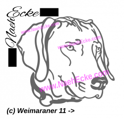 Aufkleber Weimaraner 11