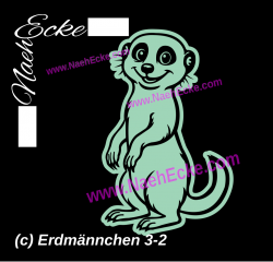 Aufkleber Erdmännchen 3-15