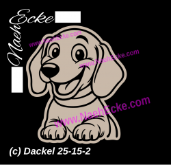 Aufkleber Dackel 25-15