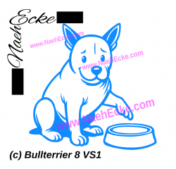 Aufkleber Bullterrier 8
