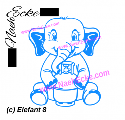 Aufkleber Elefant 8