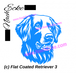 Aufkleber Flat Coated Retriever 3
