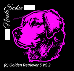 Aufkleber Golden Retriever 05