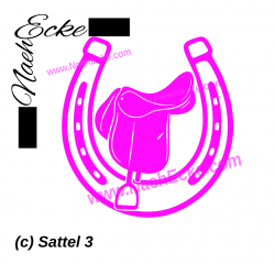 Aufkleber Sattel 3