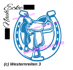 Aufkleber Westernreiten 3