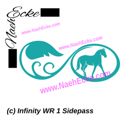 Aufkleber Infinity Westernreiten 2
