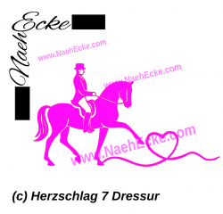 Aufkleber Herzschlag 7 Dressur Spanischer Schritt