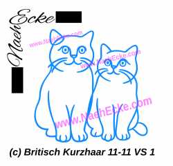Aufkleber Britisch Kurzhaar 11-11