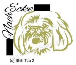 Aufkleber Shih Tzu 2