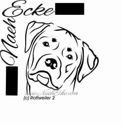 Aufkleber Rottweiler 02