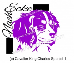 Aufkleber Cavalier King Charles Spaniel 1