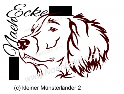 Aufkleber kleiner Münsterländer 2