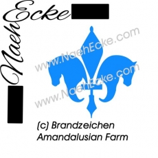 Aufkleber Brandzeichen Amandalusian Farm 