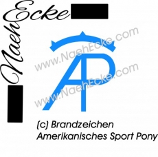 Aufkleber Brandzeichen Amerikanisches Sport Pony 