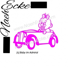 Aufkleber Baby im Admiral