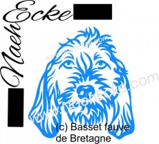 Aufkleber Basset fauve de Bretagne 