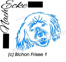 Aufkleber Bichon Frisee 1 