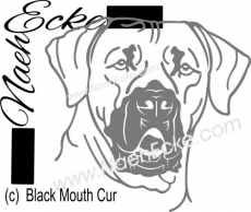 Aufkleber Black Mouth Cur 