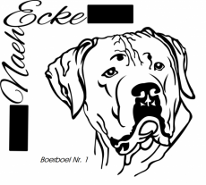 Aufkleber Boerboel 1 