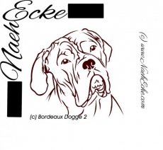 Aufkleber Bordeaux Dogge 2 