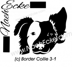 Aufkleber Border Collie 03-1