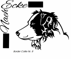 Aufkleber Border Collie 08