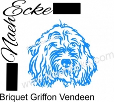 Aufkleber Briquet Griffon Vendéen 