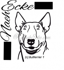 Aufkleber Bullterrier 1